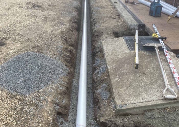 residential plumbing and construction jobs are being performed